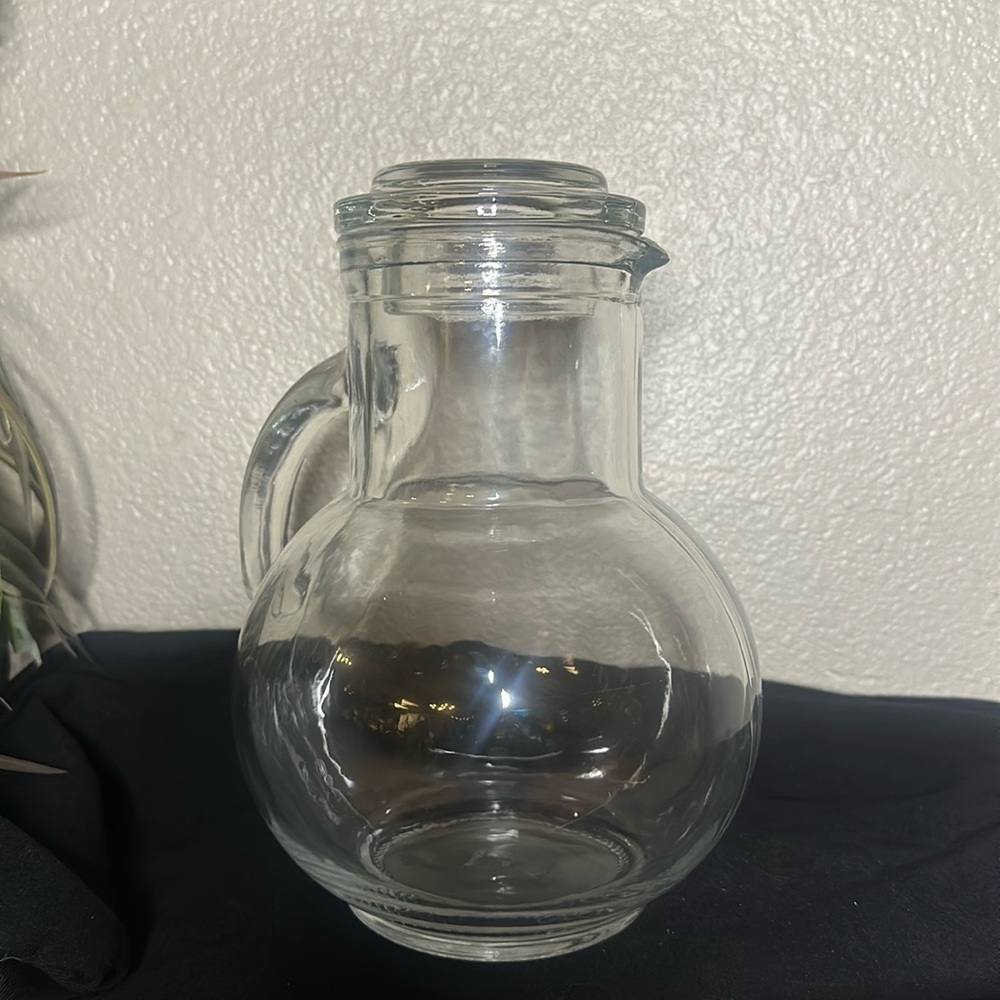 Vintage glass pitcher